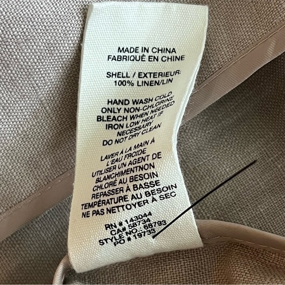 Avec Les Filles 100% Linen Belted Trench Coat Taupe Small NWOT - Picture 13 of 13